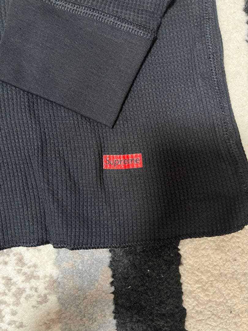 Hanes Supreme Thermal Crew ブラック