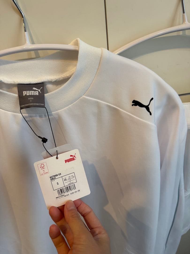 新品　PUMA プーマ　ゴルフ　S ホワイト　上下セット　セットアップ