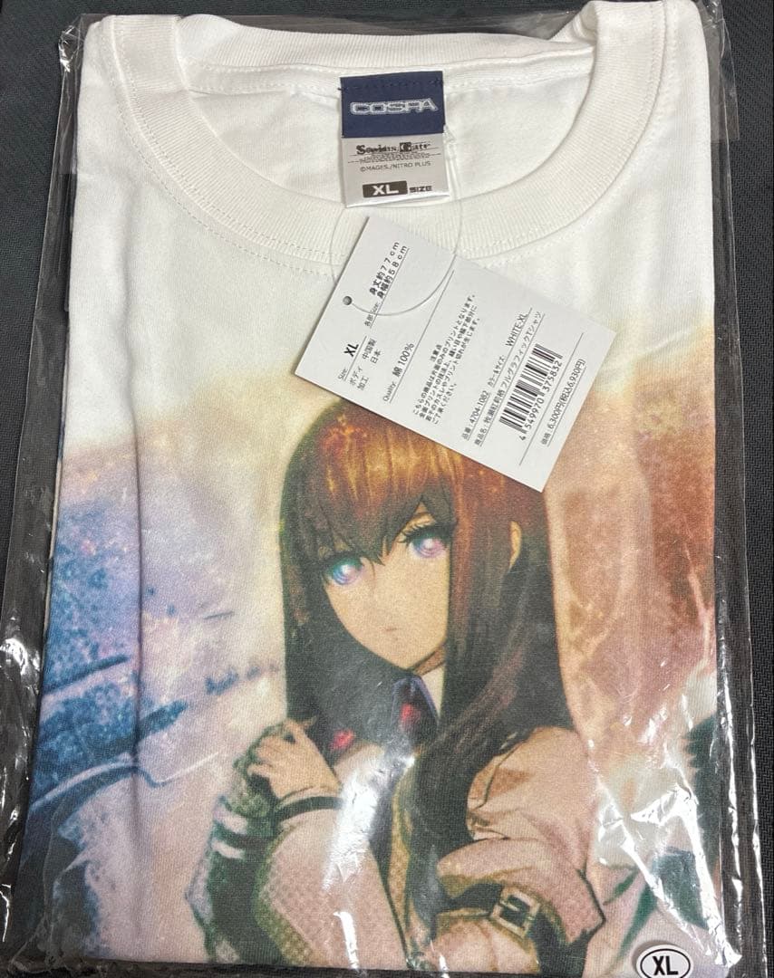 シュタインズ・ゲート 牧瀬紅莉栖 フルグラフィック Tシャツ xl