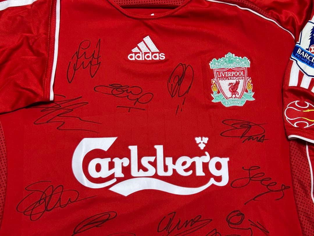 リバプールFC サイン入りユニフォーム　Liverpool ジェラード　サッカー