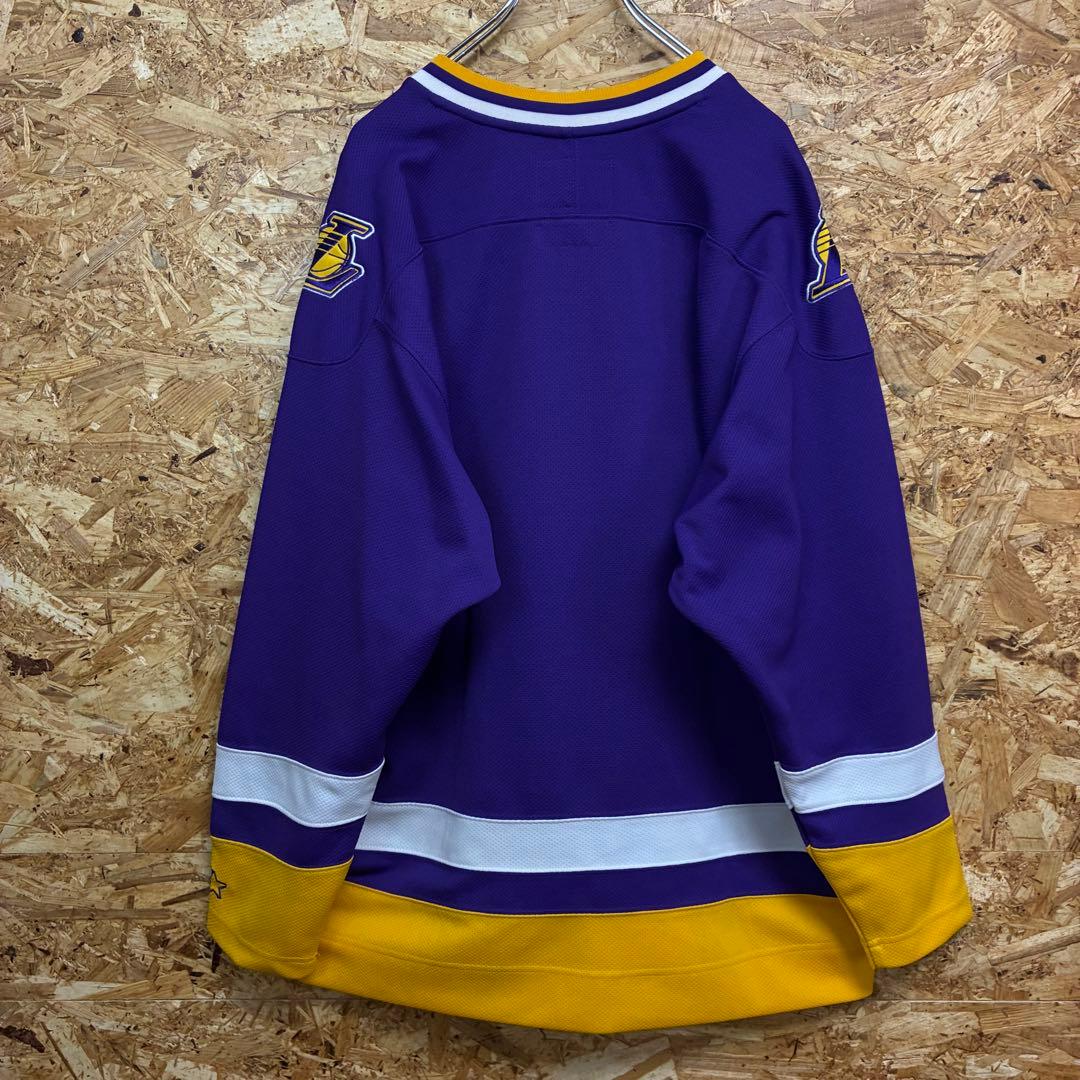 ★STARTER×L.A.LAKERS★ゲームシャツ★サイズM★古着★送料無料★