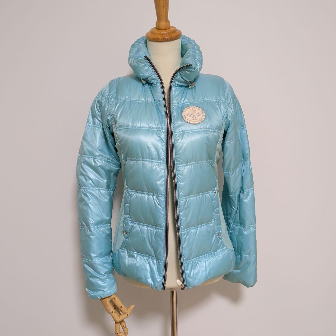 Munsingwear 2ウェイ 水色 ダウンジャケット ベストに変身