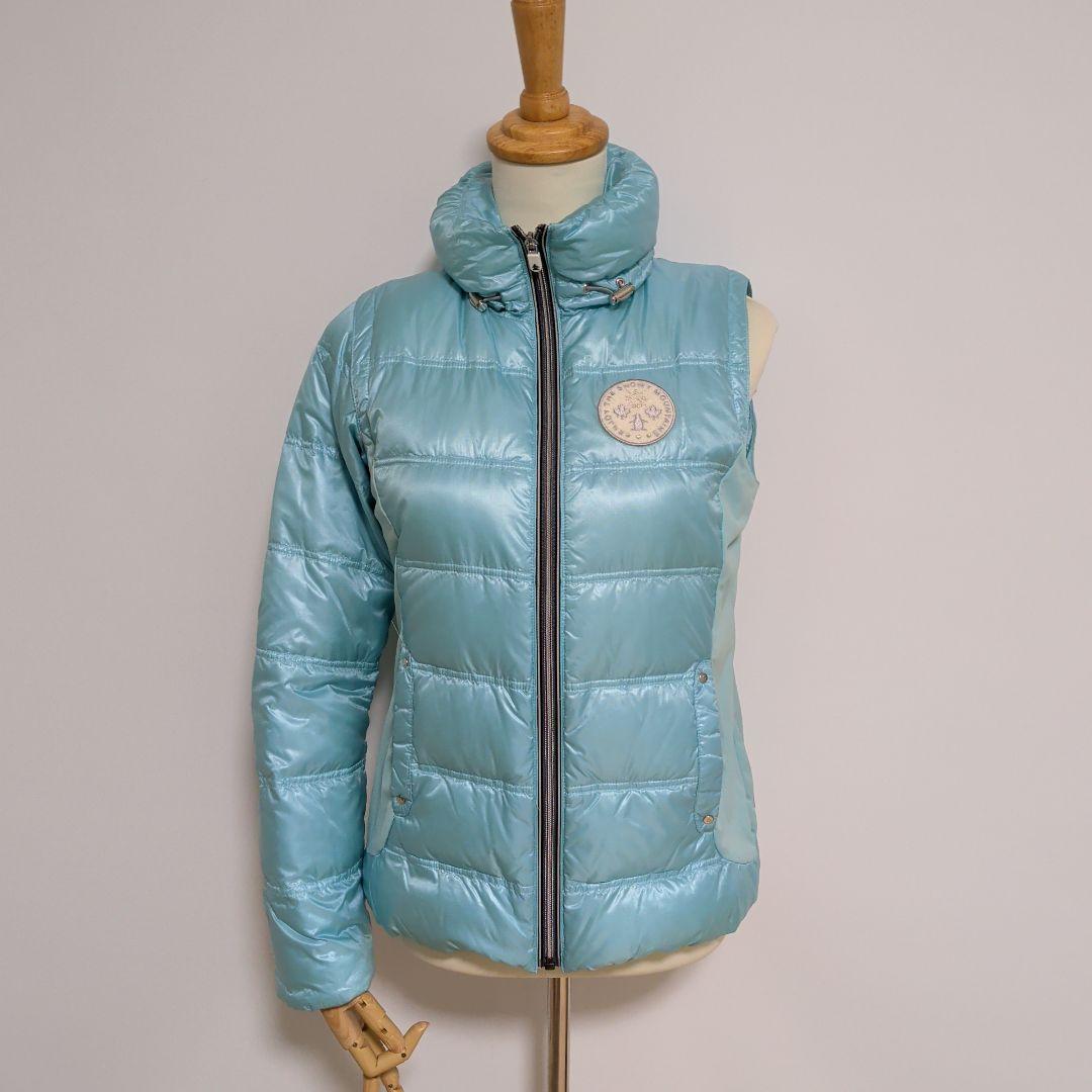 Munsingwear 2ウェイ 水色 ダウンジャケット ベストに変身