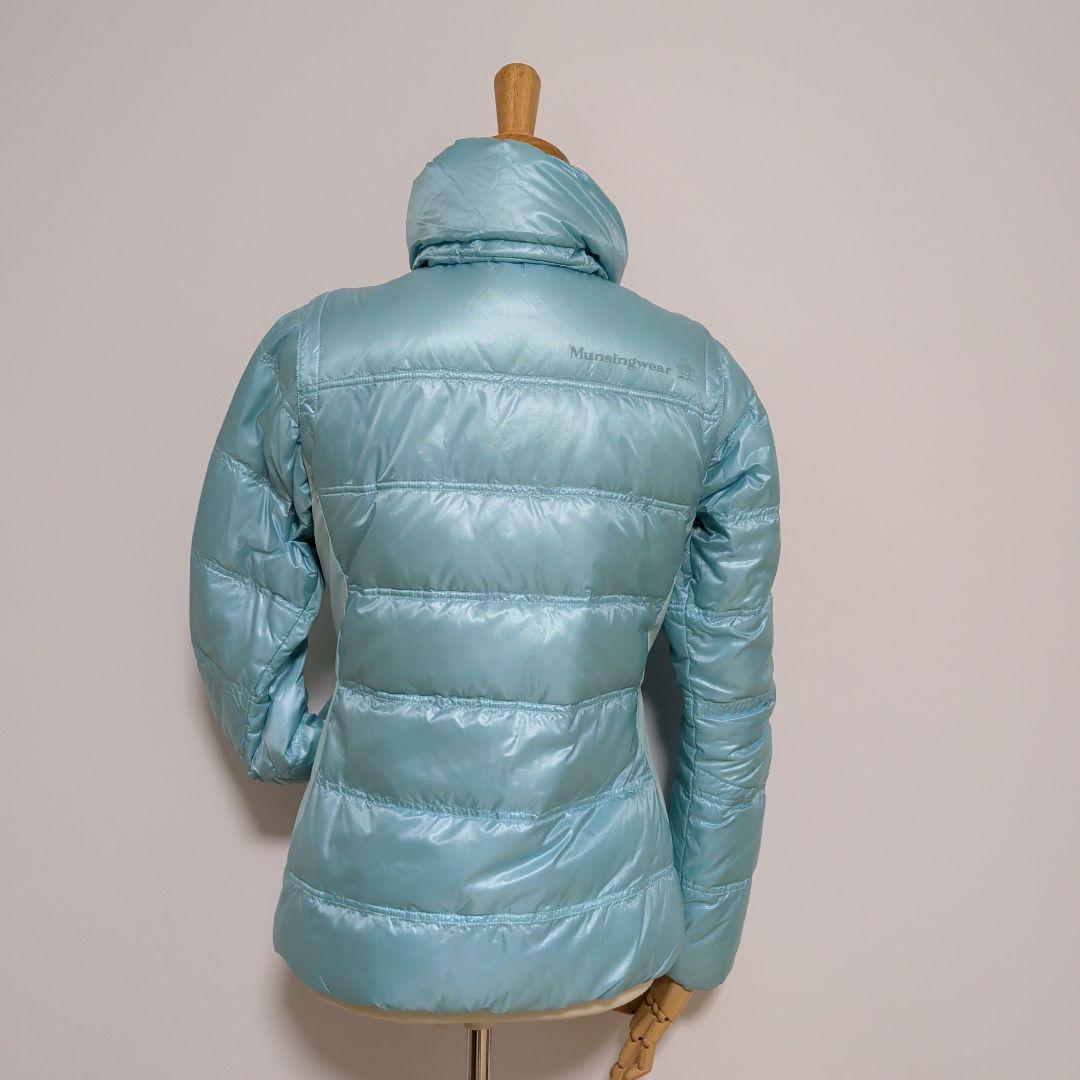 Munsingwear 2ウェイ 水色 ダウンジャケット ベストに変身