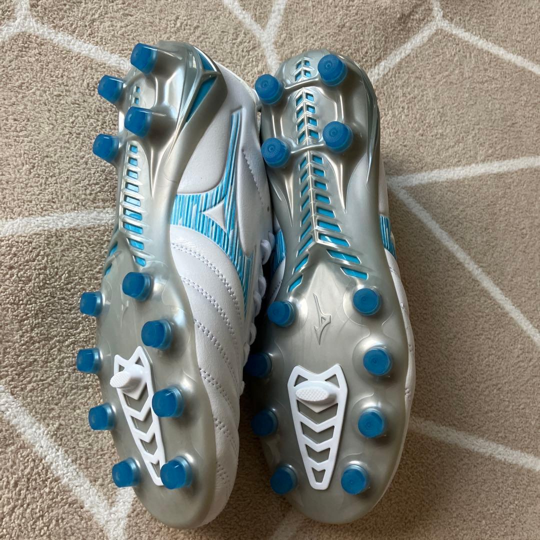 Mizuno サッカーシューズ スパイク ホワイト/ブルー