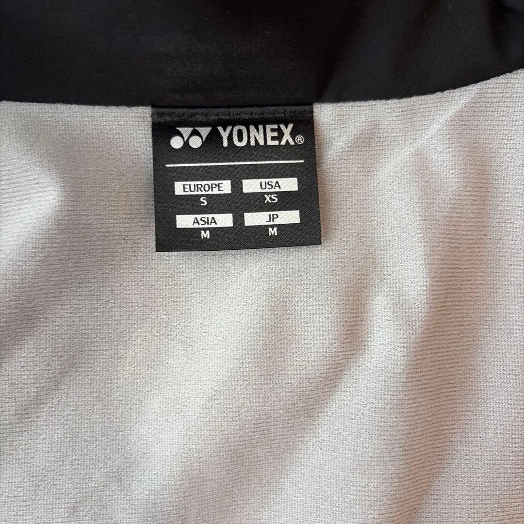 YONEX フルジップジャケット 赤黒 M