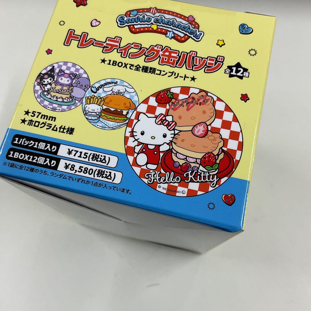 トレーディングカンバッジ 全12種 12個入セット サンリオキャラクター缶バッジ