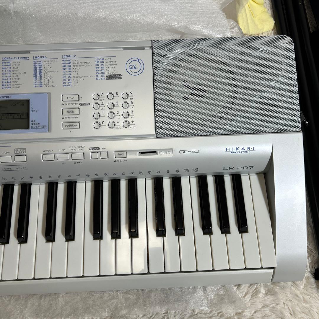 【美品】カシオキーボード スタンド付き　CASIO LK-207