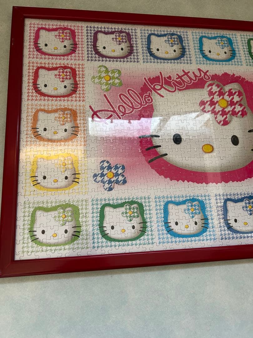 ハローキティ ジグソーパズル　完成品　1997年