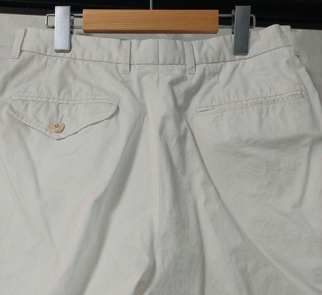 バーバリー　メンズカジュアル　綿パンツ　オフホワイトSize79 ー73
