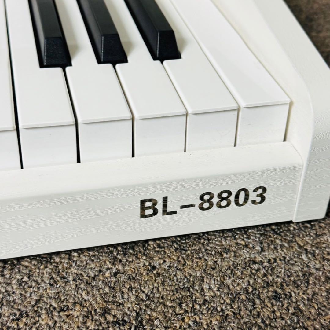 C80美品✨ KIMFBAY 卓上電子ピアノ 88鍵盤 ペダル付き 木製