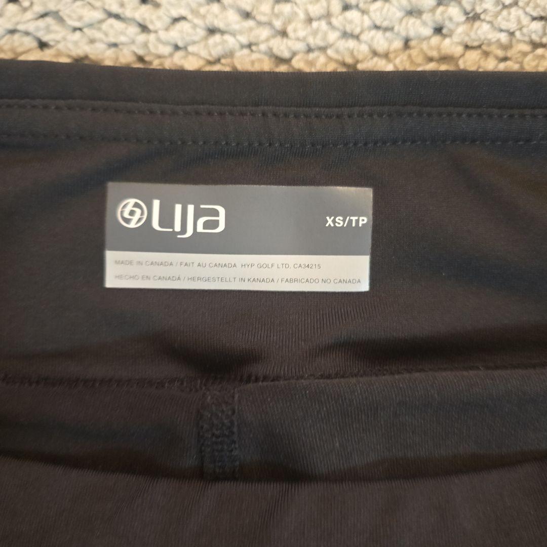 lija テニス用黒赤フリルスカート