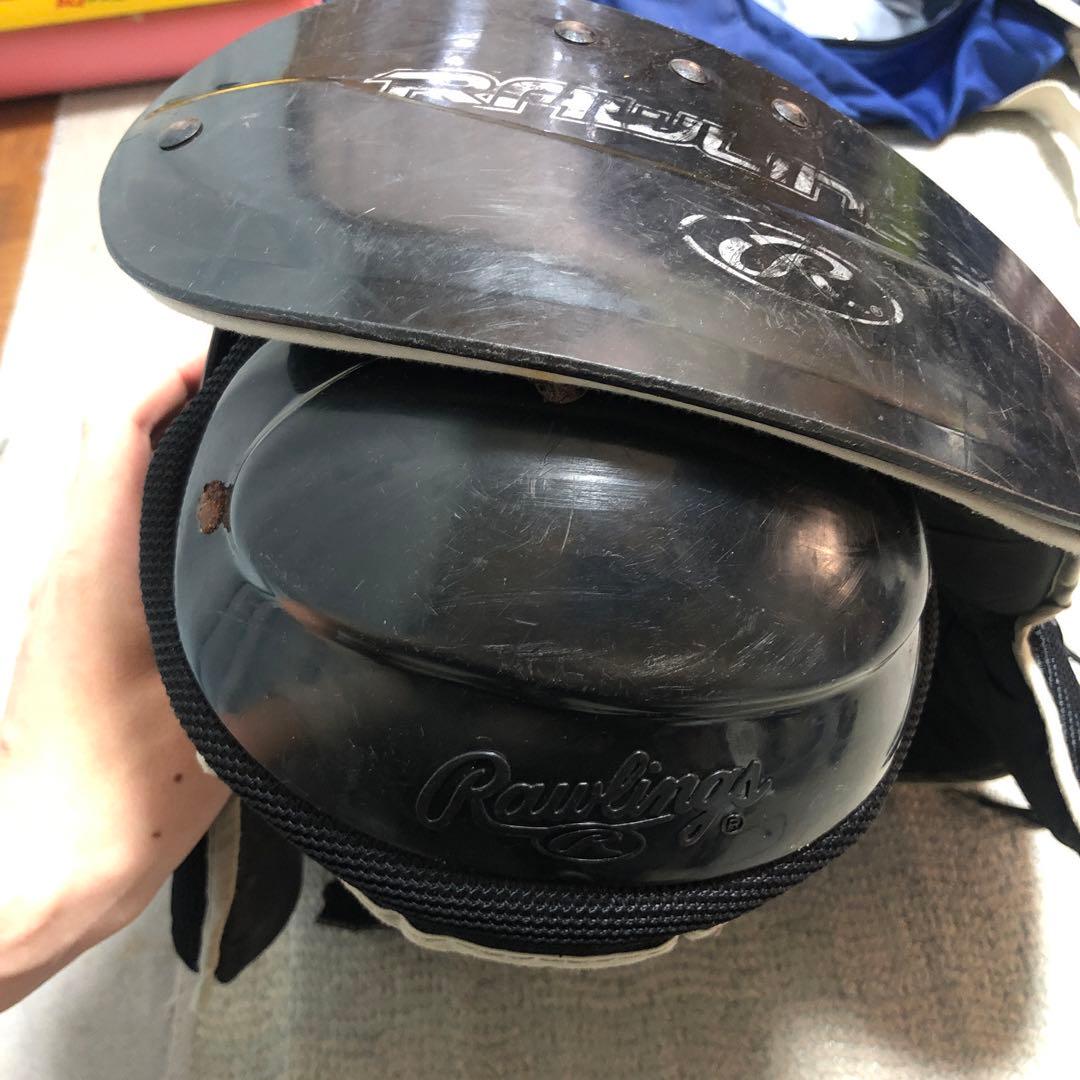 Rawlings ショルダーパッド 黒　ブロッキングパッド（ろっ骨用）付き