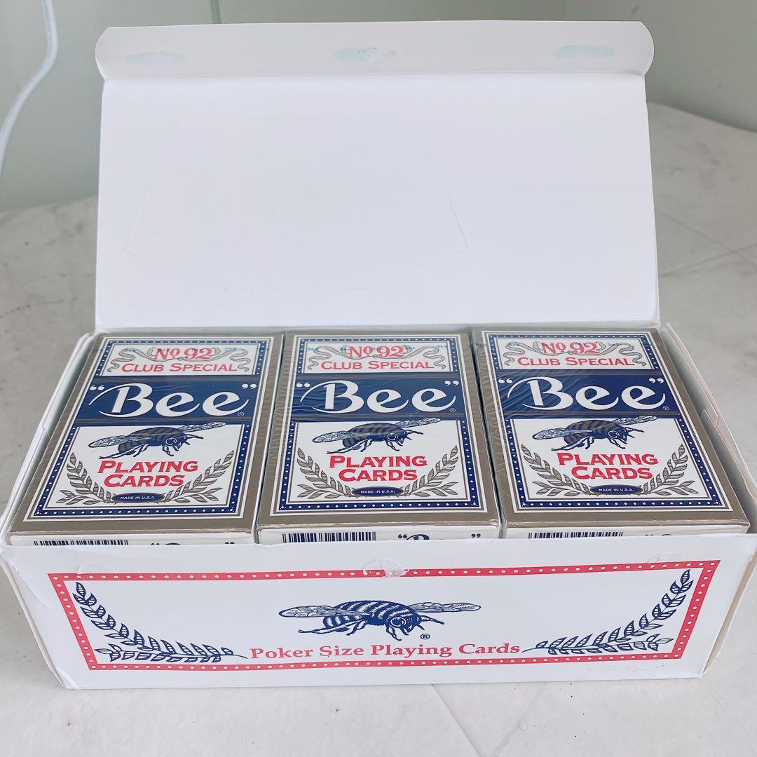 Bee 青 トランプ カード カジノ 1ダース 未開封 No.92 3167