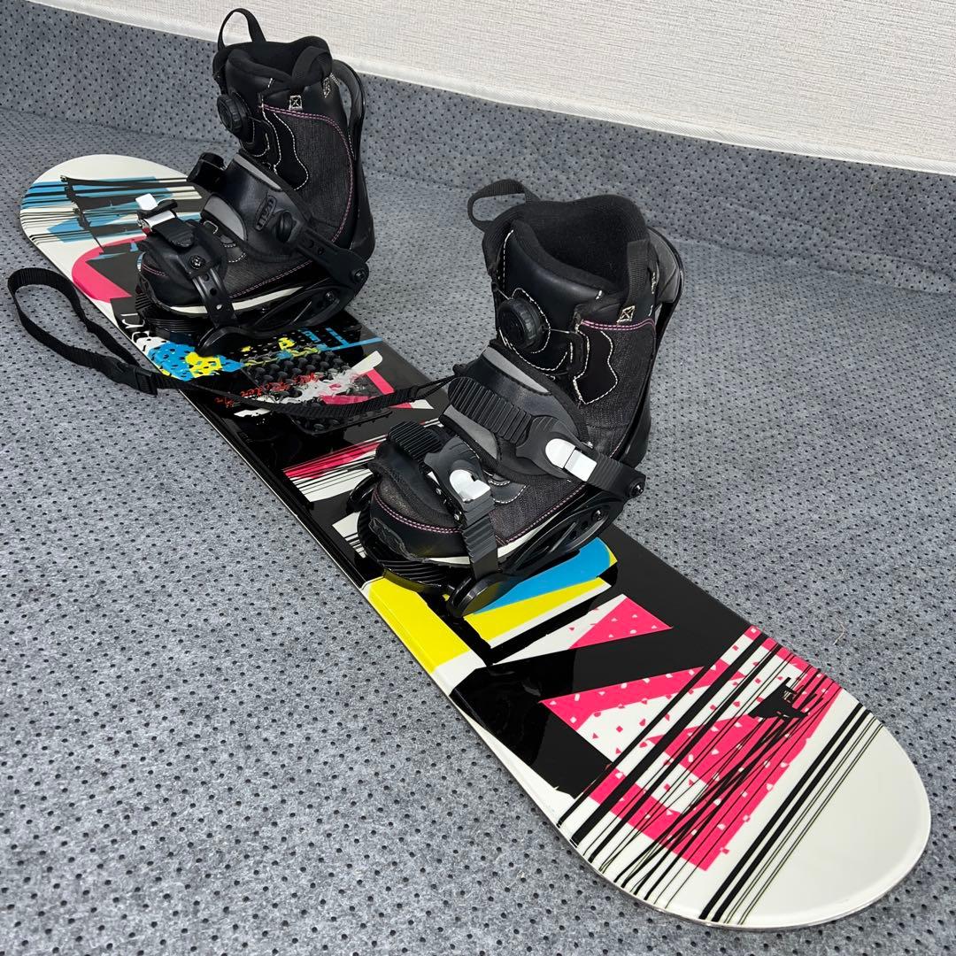 ５回使用 キッズスノーボード ZUMA 110cm×バイン×ダイヤルブーツ