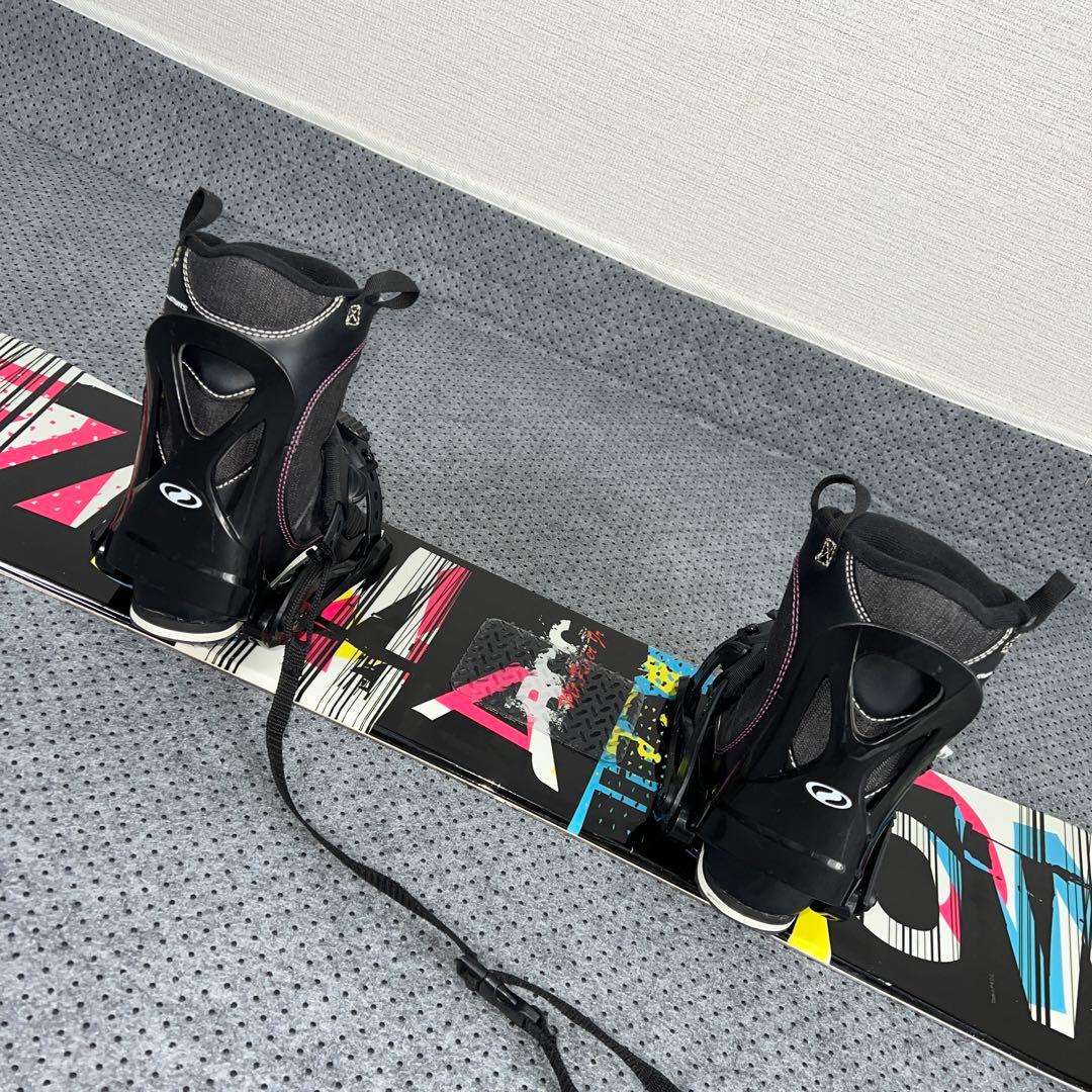 ５回使用 キッズスノーボード ZUMA 110cm×バイン×ダイヤルブーツ