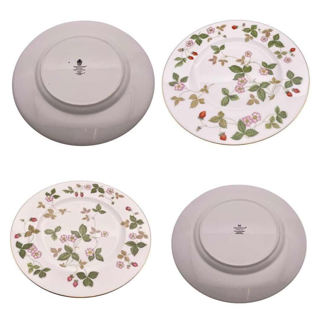 【美品】ウェッジウッド ワイルドストロベリー プレート＆カップ 4セット　まとめ