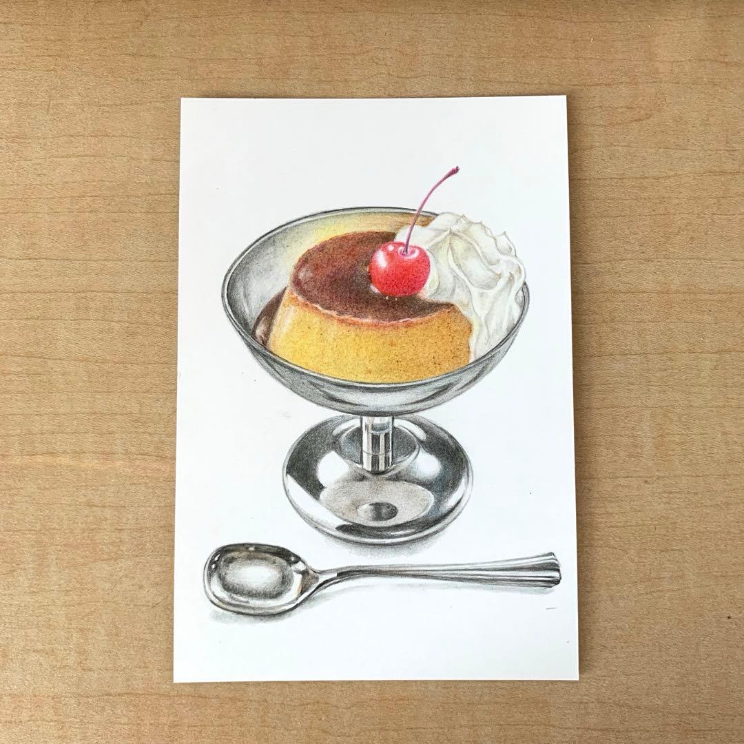 まるちゃんです　色鉛筆画　手描き原画