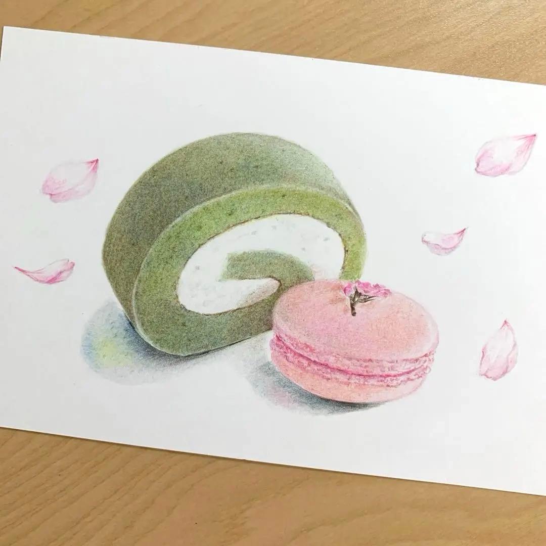 まるちゃんです　色鉛筆画　手描き原画