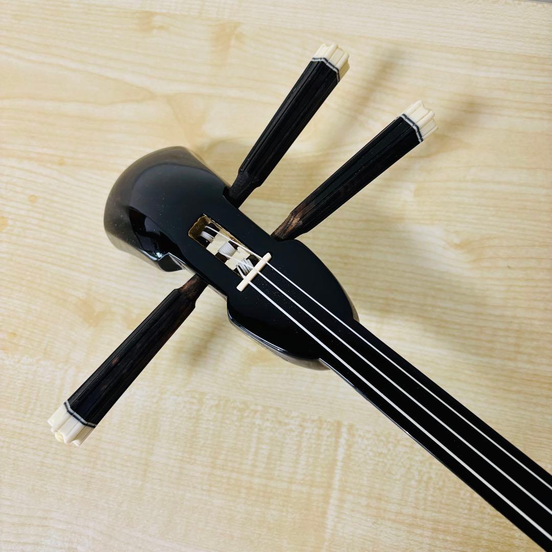 【美品】沖縄三線 人工皮 初心者 和楽器 民謡 三味線 送料込み