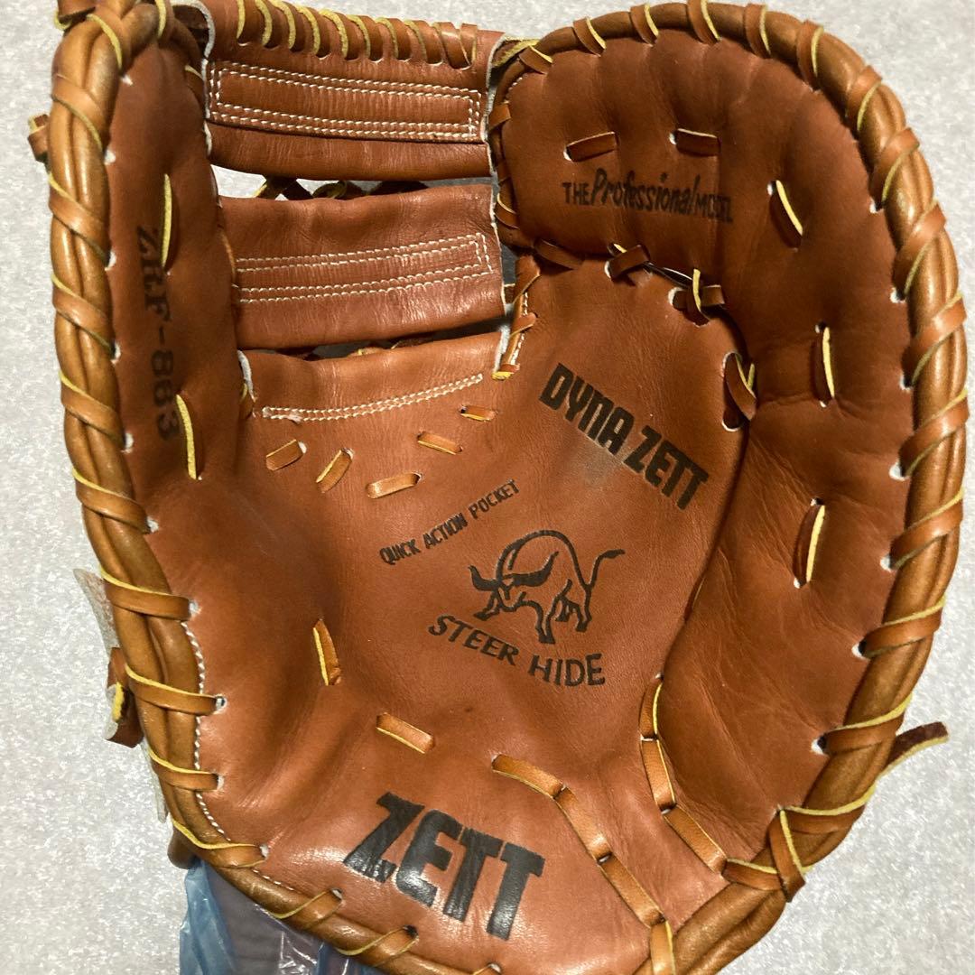 王冠ゼット ZETT 一般 大人用 軟式 野球 グローブ ファーストミット 良品