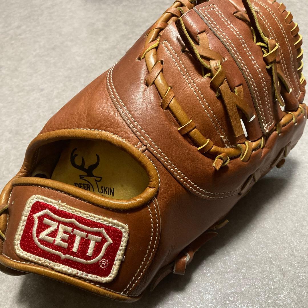 王冠ゼット ZETT 一般 大人用 軟式 野球 グローブ ファーストミット 良品