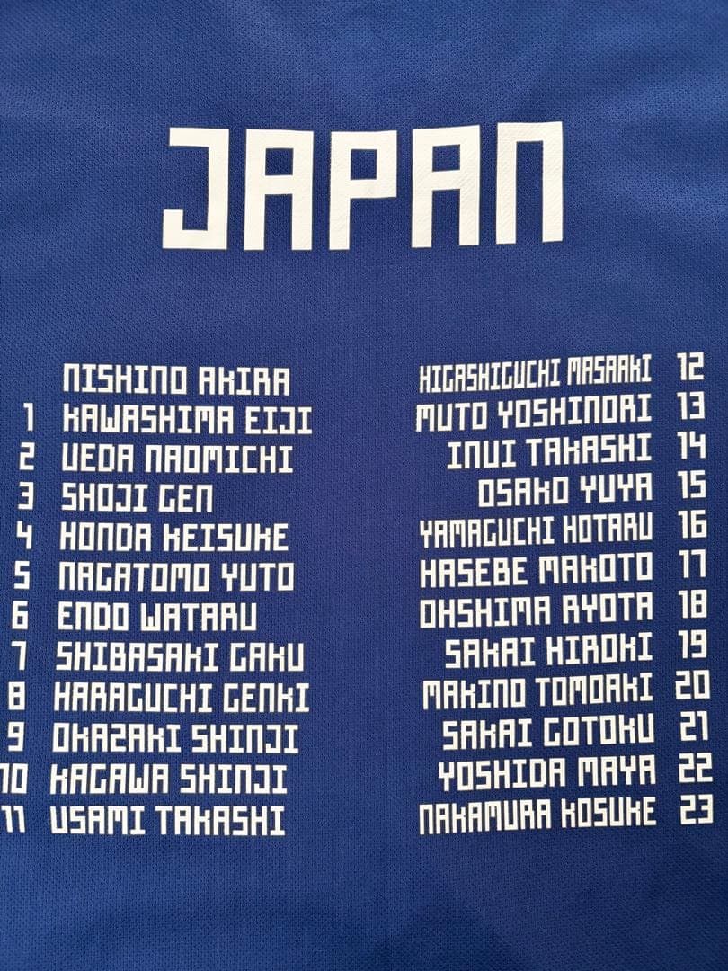 希少 美品 W杯 ユニフォーム adidas 日本代表 サッカー ロシア 記念