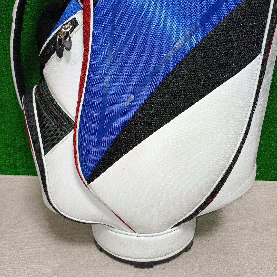 軽量 Mizuno キャディバッグ ホワイト/ブルー