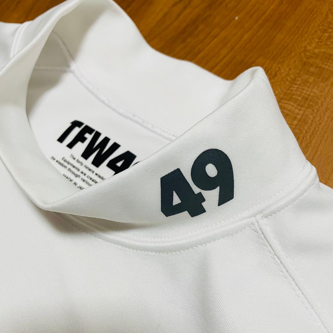TFW49 モックネック　Tシャツ ホワイト　XLゴルフ