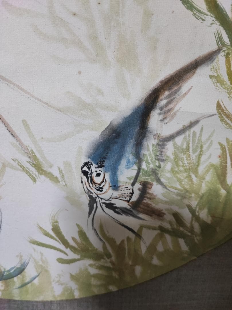 中国の絵画 手書き　魚図