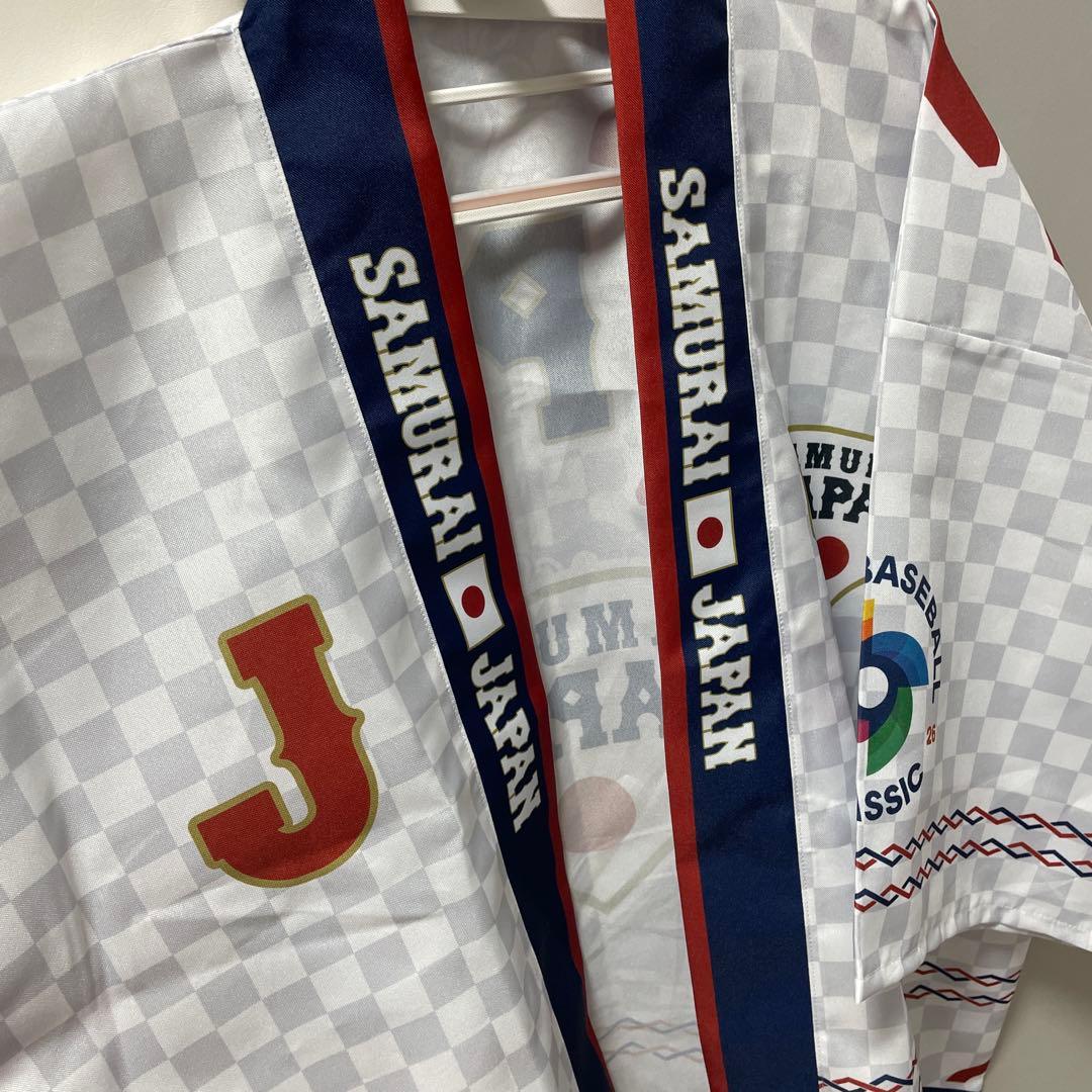 【美品】大人1&子供1 セット　WBC 2026 法被 はっぴ(無双) ホワイト