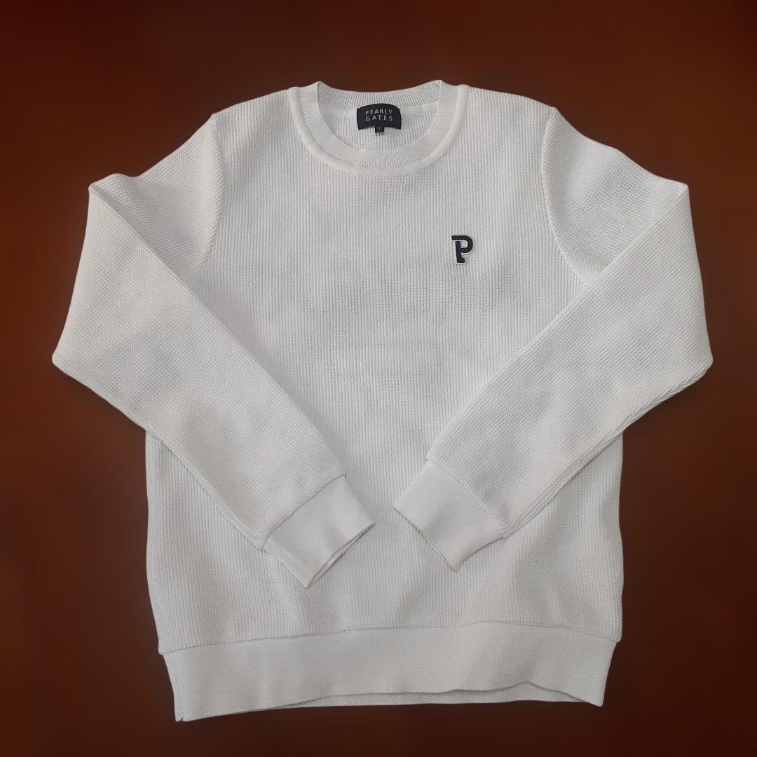 美品　PEARLY GATES 　レディース　ホワイトセーター サイズ1