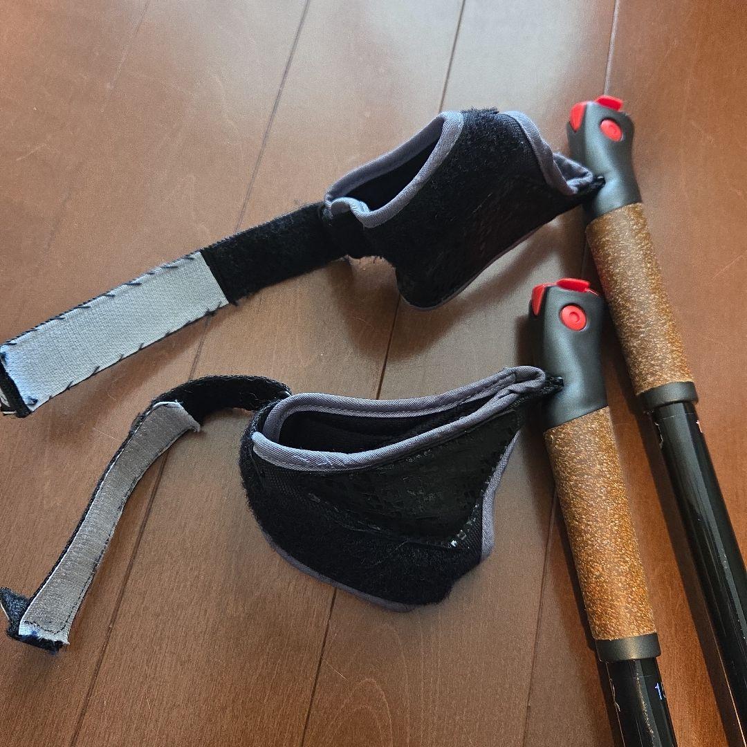 クロスカントリースキーポール　KV+ TEMPESTA 黒赤 155cm