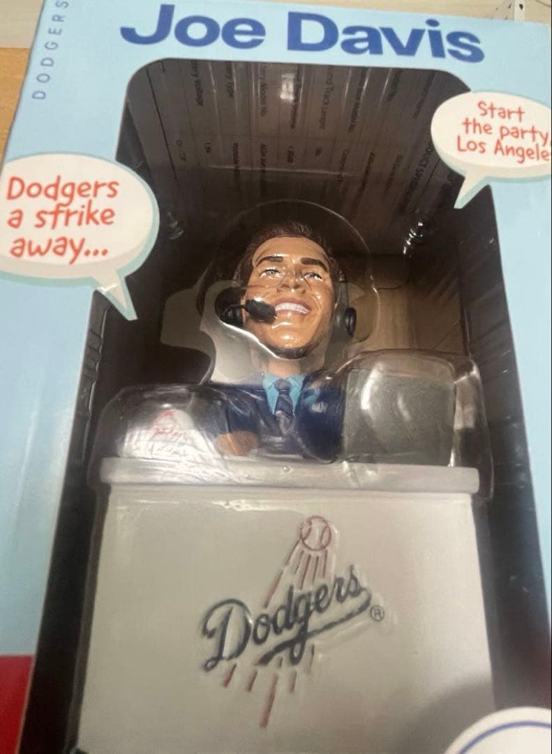 【未開封】ドジャース　ボブルヘッド　ジョー・デイビス　Joe Davis