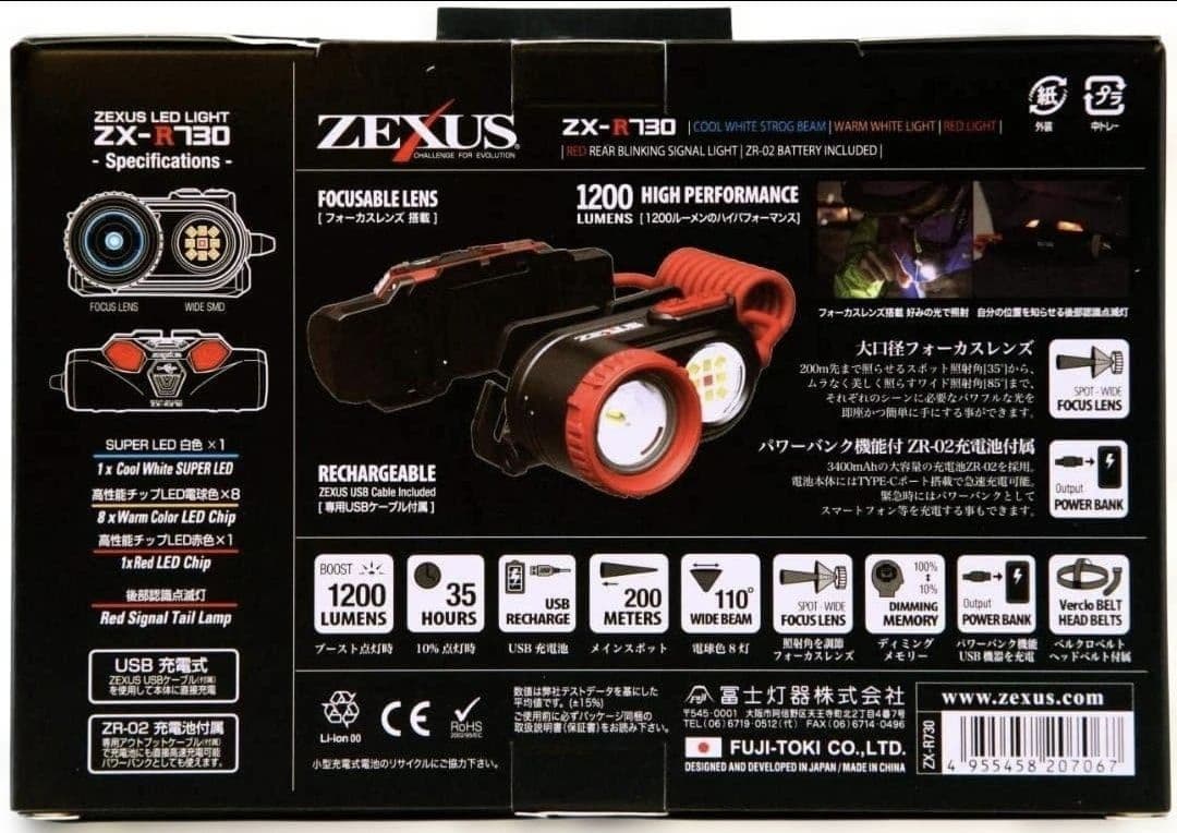 ZEXUS ZX-R130 ヘッドライト