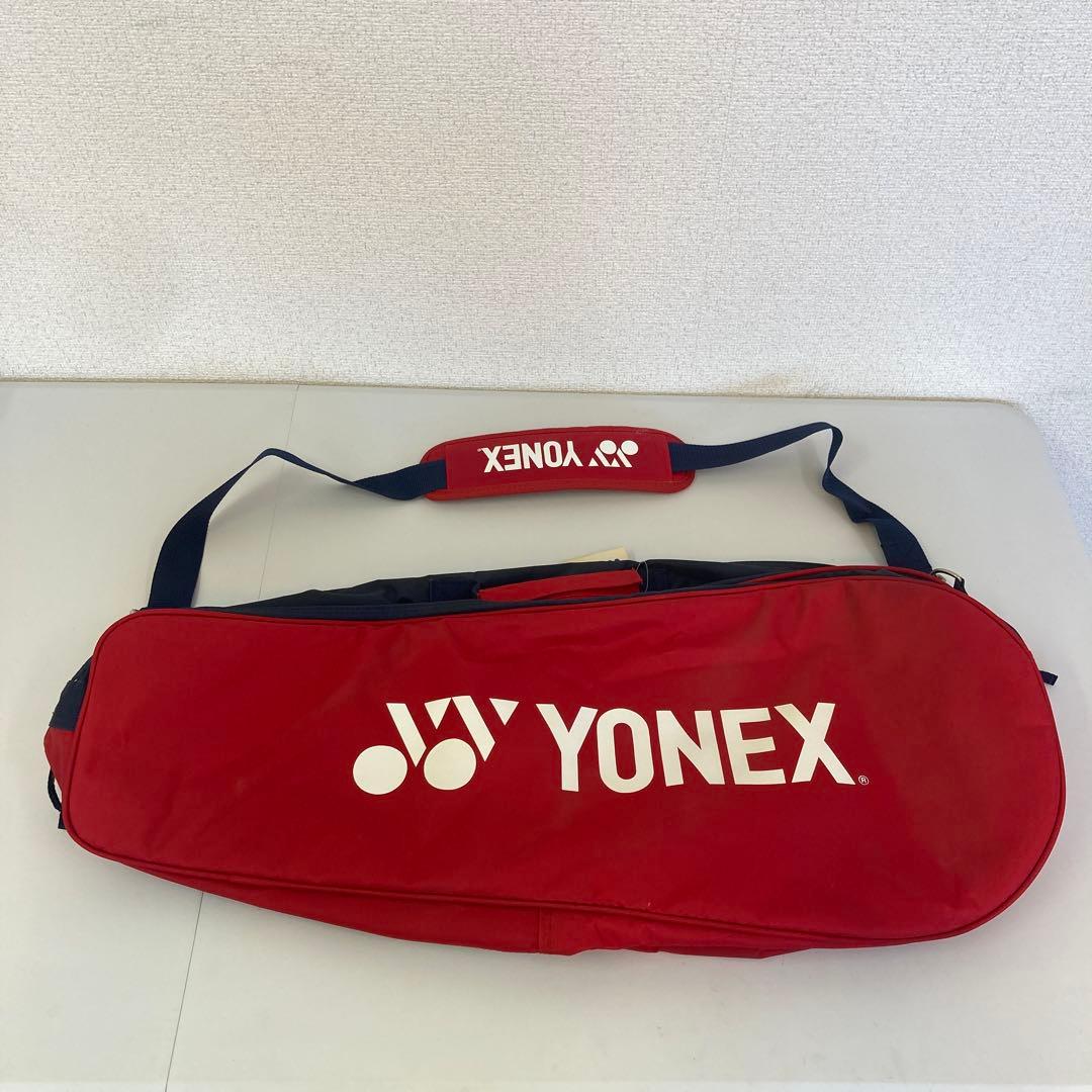 【未使用タグ付き】YONEX（ヨネックス）スポーツバッグ（レッド×ネイビー）