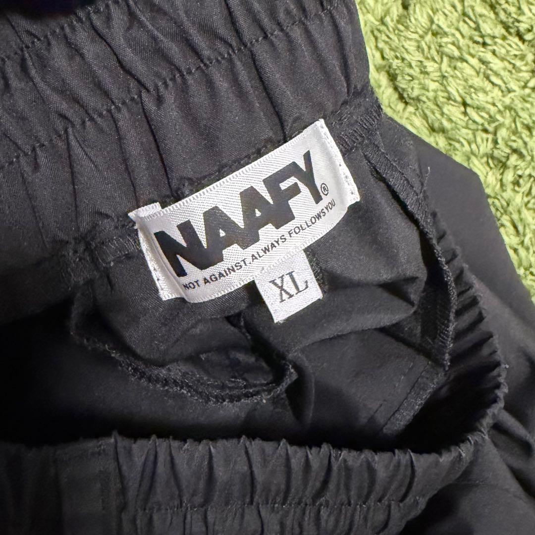 NAAFY ジョガーパンツ　メンズ XLサイズ　ブラック