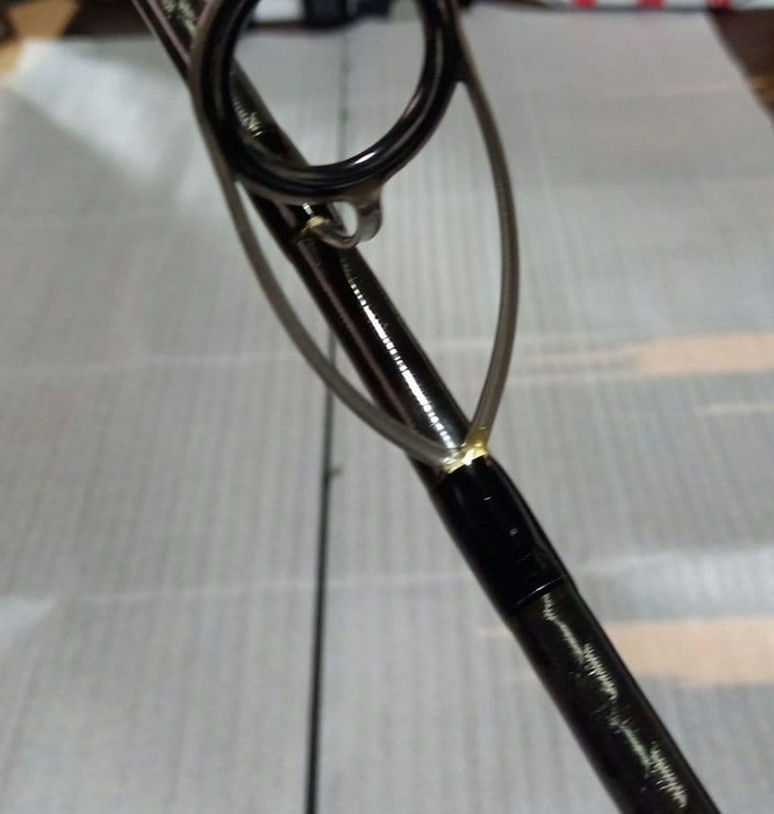 シマノ ルナミス旧モデル S1006M シーバス トップガイド、クラック補修品