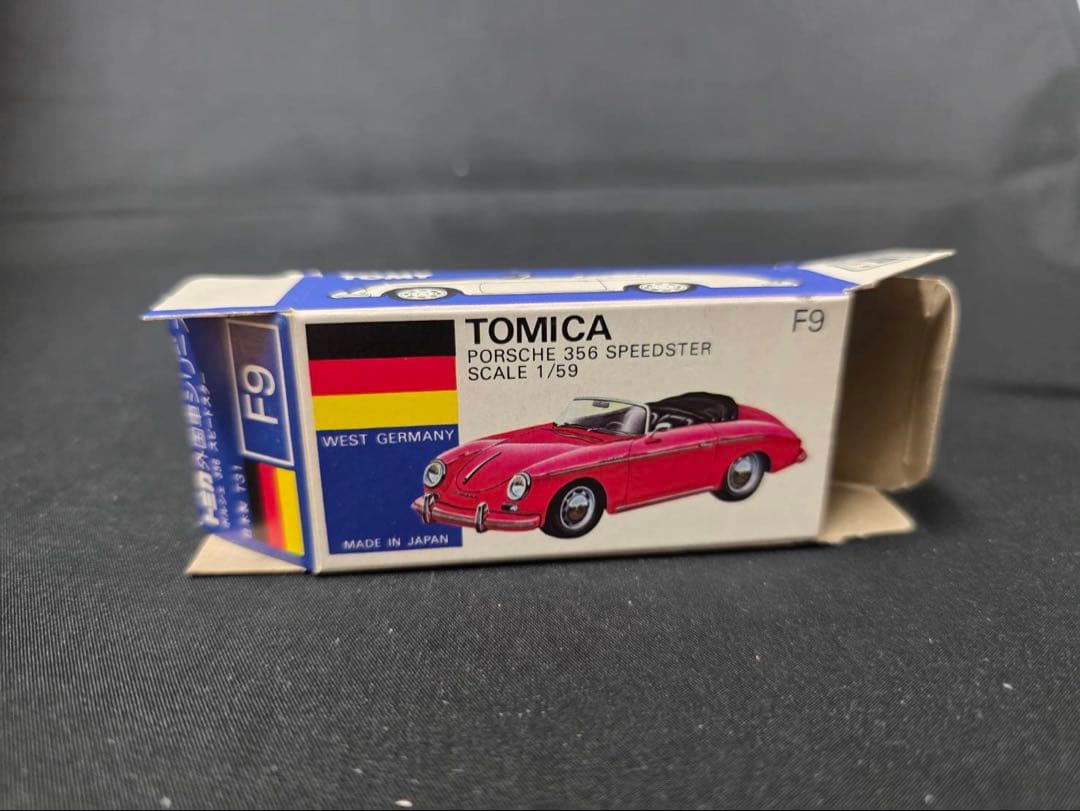 トミカ青箱F9ポルシェ356スピードスター(日本製)小田急レア希少