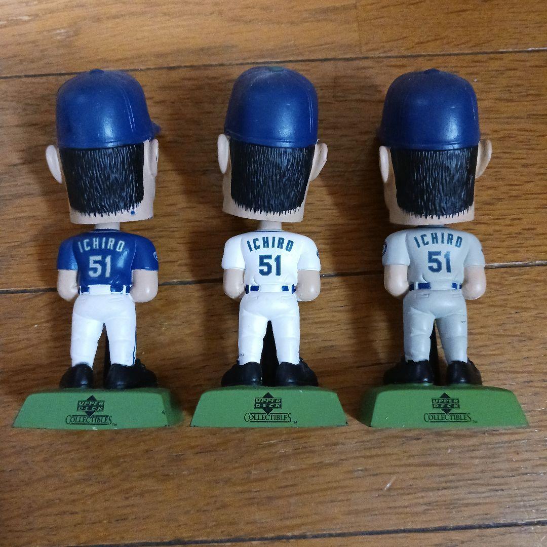 イチローイラスト　額縁　キングナイス　ボブルヘッド人形　3体