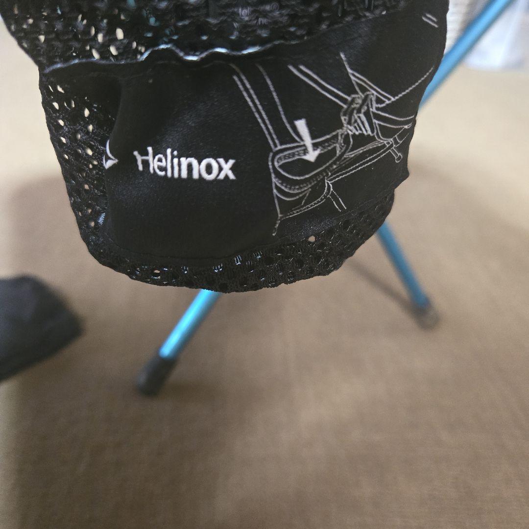1*3様 焦げ穴有Helinox アウトドアチェア ブラック・ブルー　チェアワン