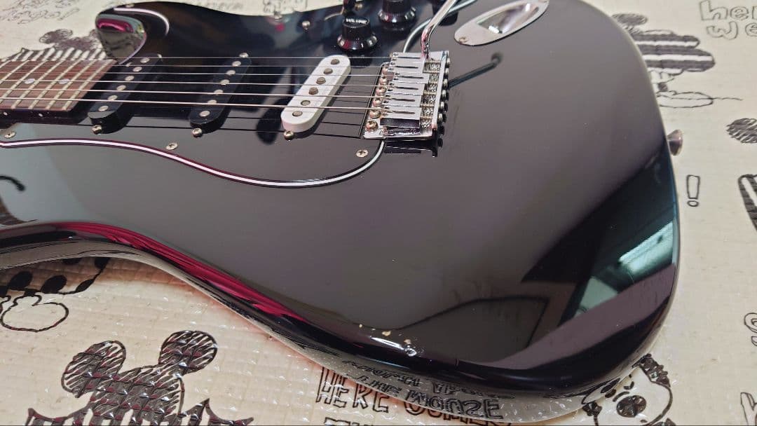TOKAI Custom ブラックエレキギター　改