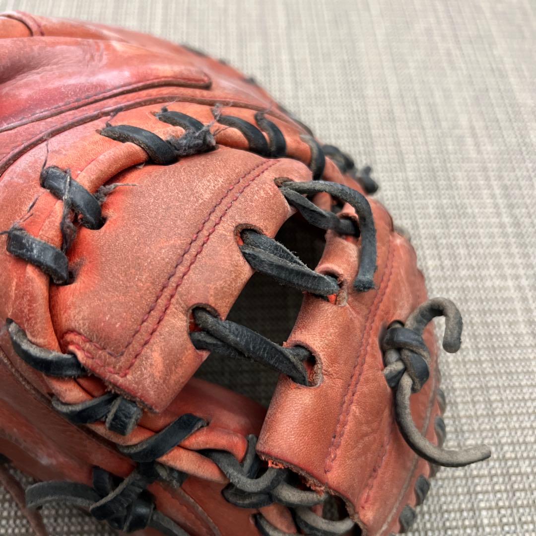 ハタケヤマ　キャッチャーミットTH-272WR 軟式グローブ オレンジ