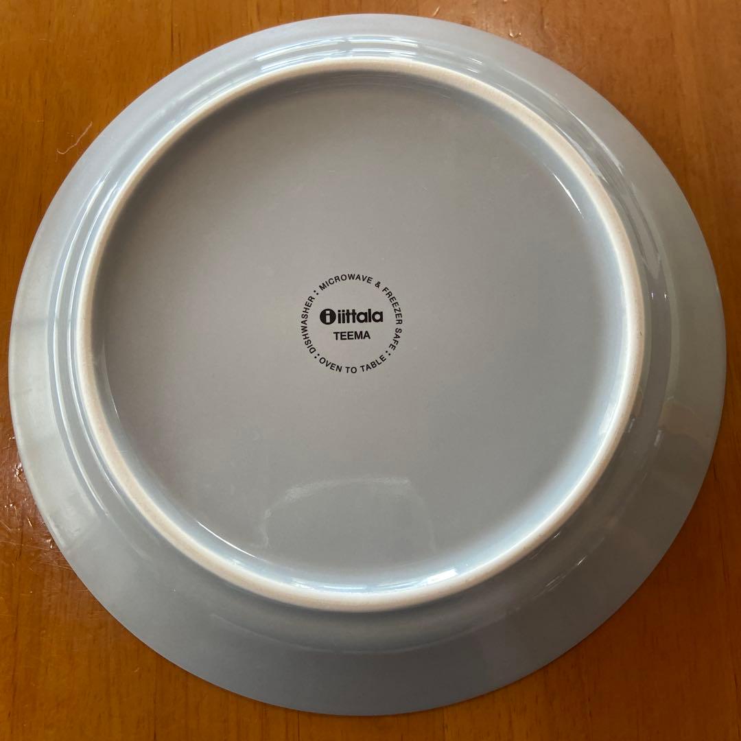  Teema 21cm プレート パールグレイ　5枚セット