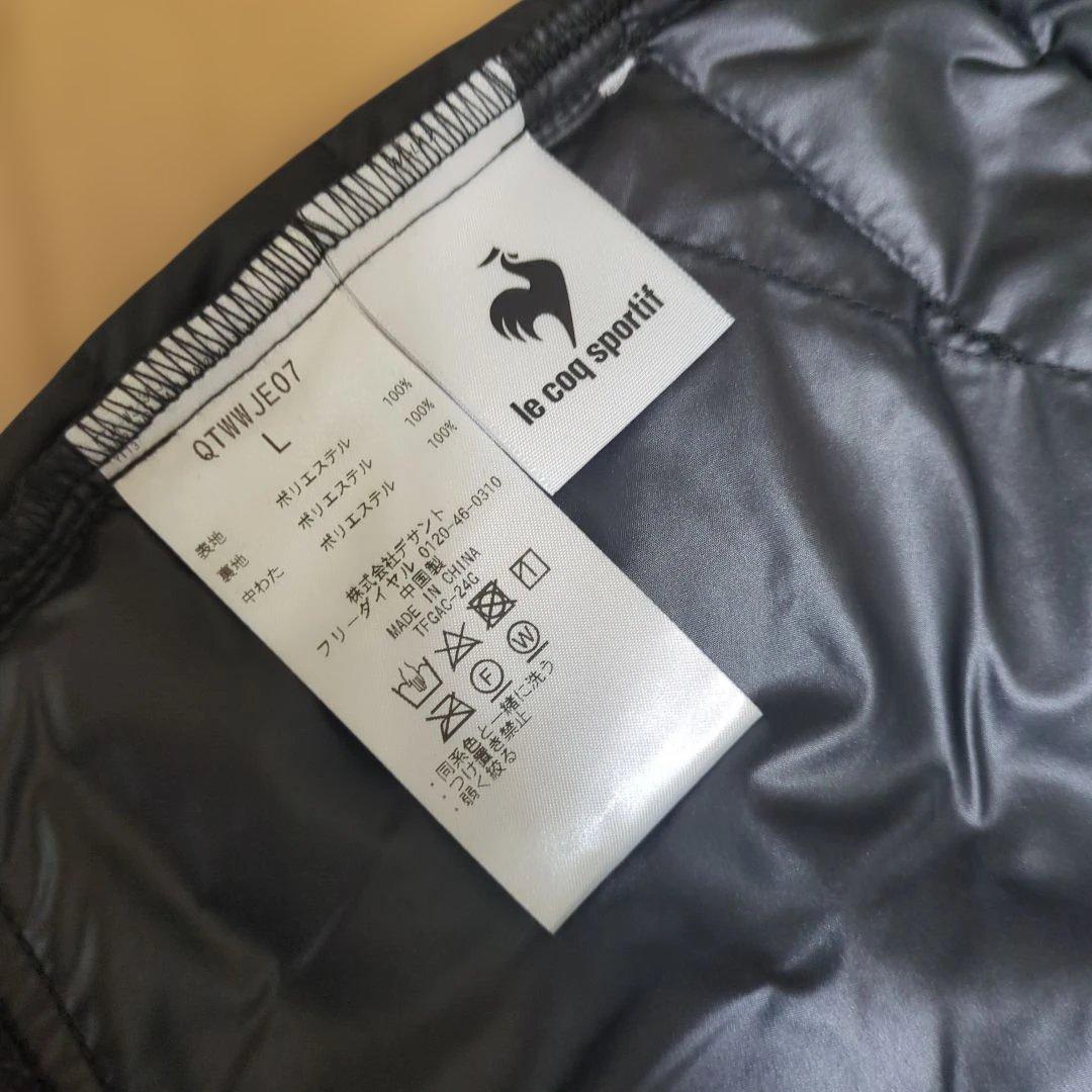 ルコックパディングスコート黒Lサイズ新品