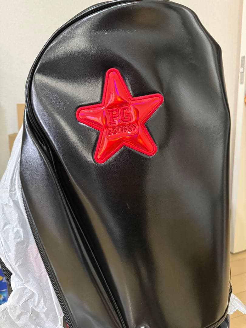 PEARLY GATES キャディバッグ ブラック　パーリーゲイツ　合成革