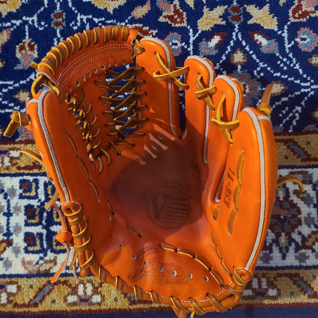 Slugger 硬式内野手用グローブ オレンジ