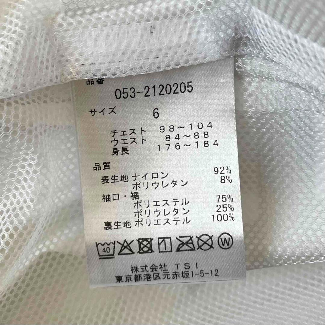 ★新品★パーリーゲイツ エアシャット ジャケット ダイヤドビー柄 白 サイズ6