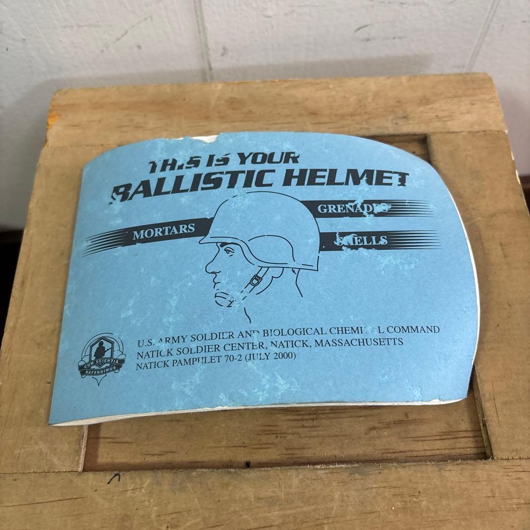 米軍　実物 PASGTフリッツヘルメット　ウッドランド　MEDIUM 送料無料⑩