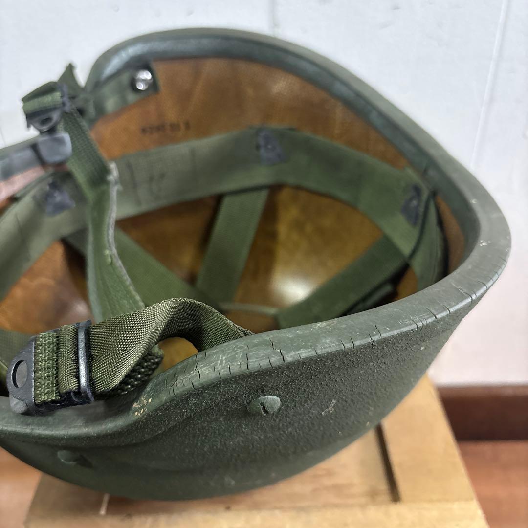米軍　実物 PASGTフリッツヘルメット　ウッドランド　MEDIUM 送料無料⑩